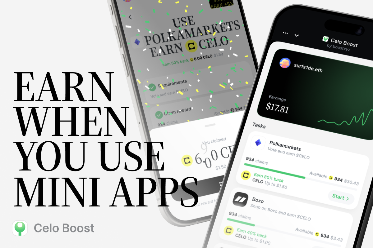 Celo Boosts - Farcaster Mini Apps