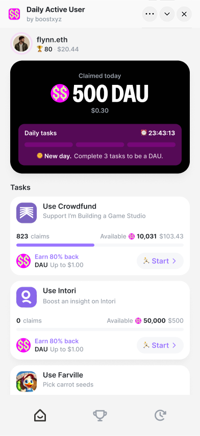 Daily Active User - Farcaster Mini Apps screenshot
